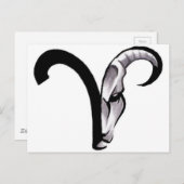 398ed2e311876f65315abc50c5e40934—aries-ram-tattoo briefkaart (Voorkant / Achterkant)