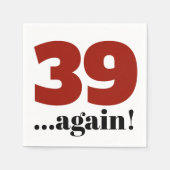 39 alweer kerry red verjaardagsfeest servet (Voorkant)