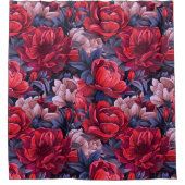 #39 Bloemen patroon Douchegordijn (Voorkant)