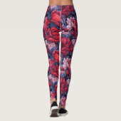 #39 Bloemen patroon Leggings (Achterkant)