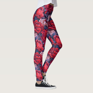 #39 Bloemen patroon Leggings