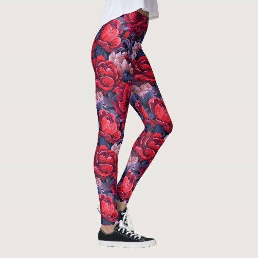 #39 Bloemen patroon Leggings (Rechts)