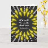 39 bougies de vieillard de carte d'anniversaire (Fleur jaune)