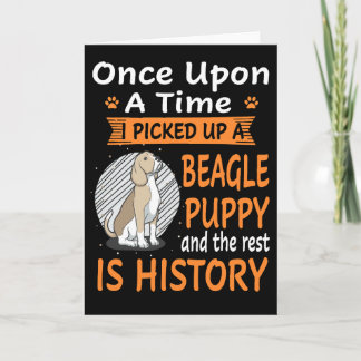 39 Eens Op Een Tijd Beagle Puppy Kaart
