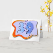 39 et la carte d'anniversaire (Fleur jaune)