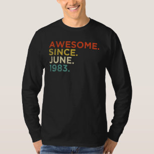 39 Jaar Oud Juni 1983 T-shirt
