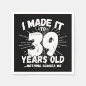 39 Jaar Oud Sarcastisch Meme Grappig 39e Verjaarda Servet (Voorkant)