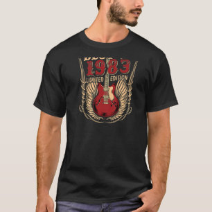 39 jaar oude verjaardag gitaar Best of 1983 T-shirt