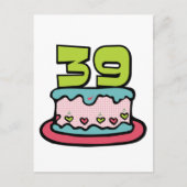 39 jaar oude vogelbeker briefkaart (Voorkant)