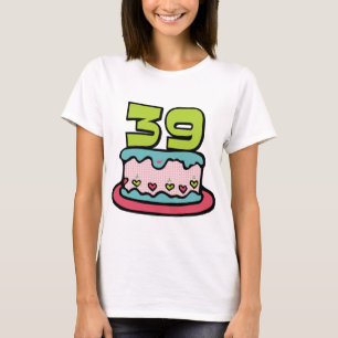 39 jaar oude vogelbeker t-shirt