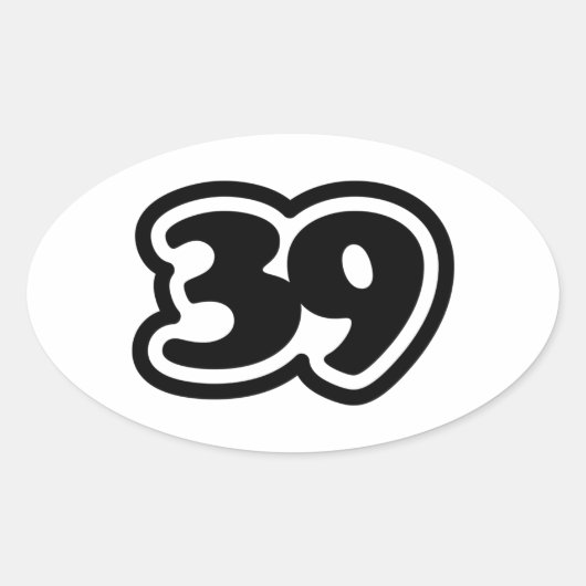 39 Japans Slang Sankyu Ovale Sticker (Voorkant)