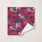 #39 Modèle floral (Gant de toilette)