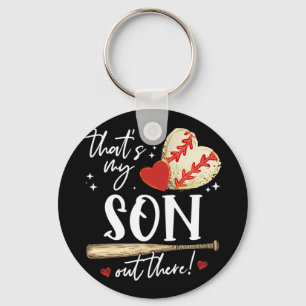 #39; s mijn zoon daar honkbal mama moeders d sleutelhanger
