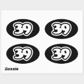 39 Sticker ovale Sankyu à l'argot japonais (Feuille)