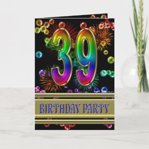 39e anniversaire Invitation