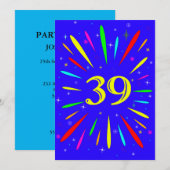 39e Uitnodiging op jaardag (Voorkant / Achterkant)