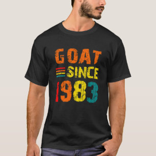 39e verjaardag 39 jaar oude geit sinds 1983 t-shirt