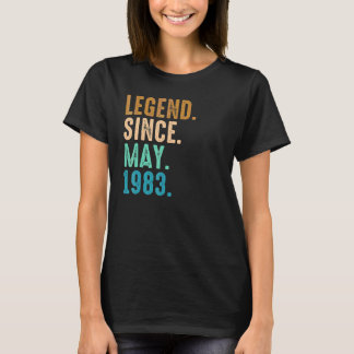 39e verjaardag 39 jaar oude legering sinds mei 198 t-shirt