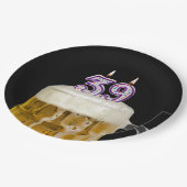 39e verjaardag bier op zwart Bord (Gekanteld)