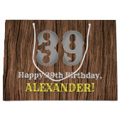 39e verjaardag: Country Western geïnspireerd uiter Groot Cadeauzakje (Voorkant)