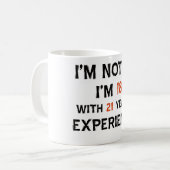 39e verjaardag design koffiemok (Voorkant links)