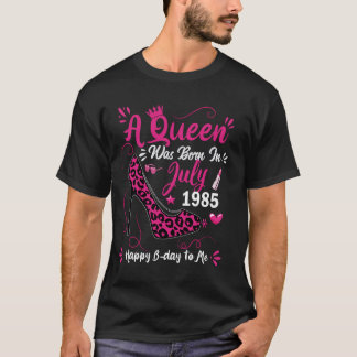 39e verjaardag hoge hak Een koningin werd geboren  T-shirt
