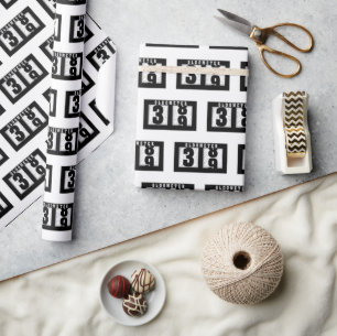 39e verjaardag Odometer Cadeaupapier