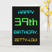 39e verjaardag van Fun Digital Computing Kaart (Gele Bloem)