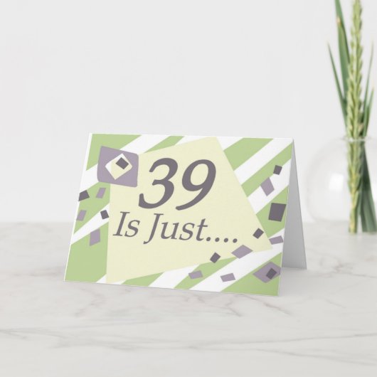 39ste Verjaardag Kaart (Voorkant)