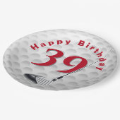 39th Birthday Golf Ball Design Paper Bord (Gekanteld)