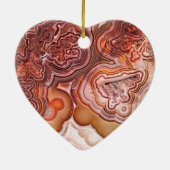 39th Wedding Jubileum Agate Ceramic Ornament (Achterkant)