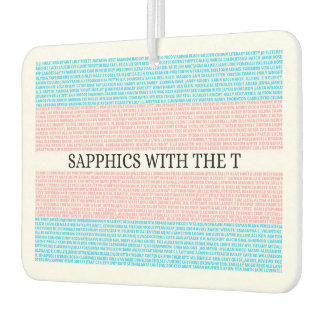 3.0 Saffiches met de T Car Luchtverfrisser