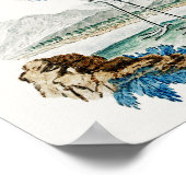 3 0f 6, Set van 6 18e eeuwse Audubon schilderijen Poster (Hoek)