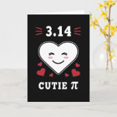 3.14 Hart Lief Pi Grappige Wiskunde Grap Kaart (Gele Bloem)