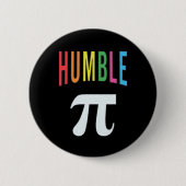 3.14 Humble Pie Pi Pun Funny Wiskunde Joke Ronde Button 5,7 Cm (Voorkant)
