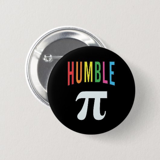 3.14 Humble Pie Pi Pun Funny Wiskunde Joke Ronde Button 5,7 Cm (Voorkant /achterkant)