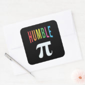 3.14 Humble Pie Pi Pun Funny Wiskunde Joke Vierkante Sticker (Envelop)