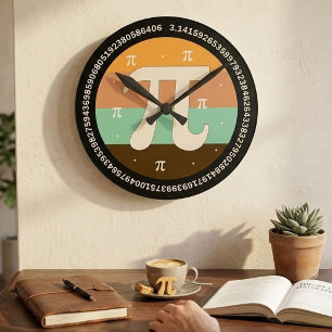 3.14 Nationale Pi Dag Design - Pi Dag Cadeau Idee Ronde Klok