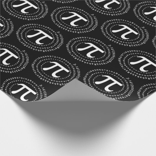 3.14 PI nummer spiraal zwart PI dag Cadeaupapier (Hoek)