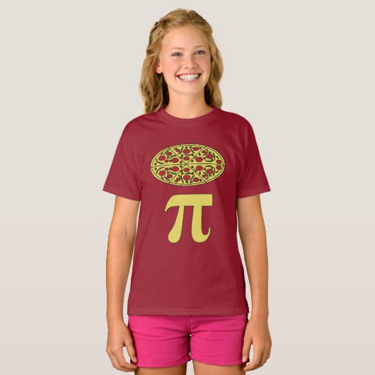 3.14 Pizza Pie Pi Pun Drôle Math T-Shirt (Devant entier)