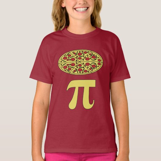 3.14 Pizza Pie Pi Pun Funny Wiskunde Joke T-Shirt (Voorkant)