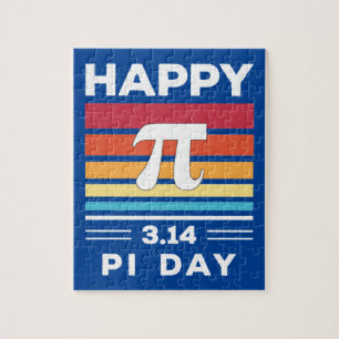 3.14 Vintage Zonsondergang Gelukkige Pi-dag Legpuzzel