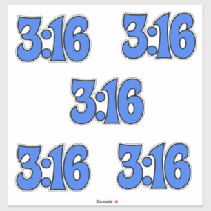 3:16, 5 pakje stickers