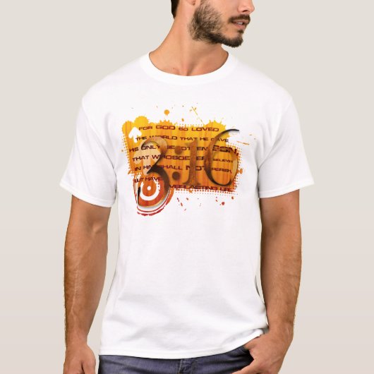 3:16 Verse T T-shirt (Voorkant)