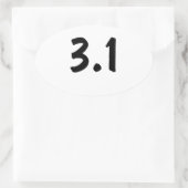 3,1 / 5K OVALE STICKER (Tas)