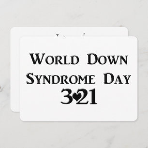 3-21 Wereld Down Syndrome Day Kaart