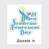 3-21 Wereld Down Syndrome Day Sticker (Vel)