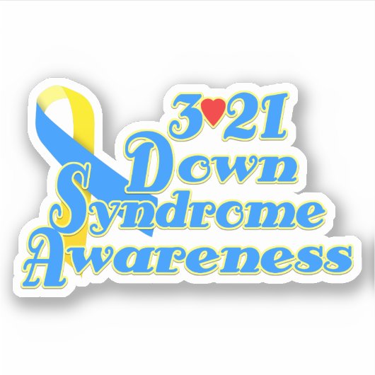 3-21 Wereld Down Syndrome Day Sticker (Voorkant)