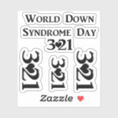 3-21 Wereld Down Syndrome Day Sticker (Vel)