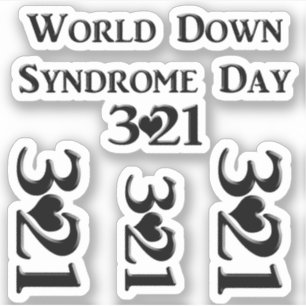 3-21 Wereld Down Syndrome Day Sticker